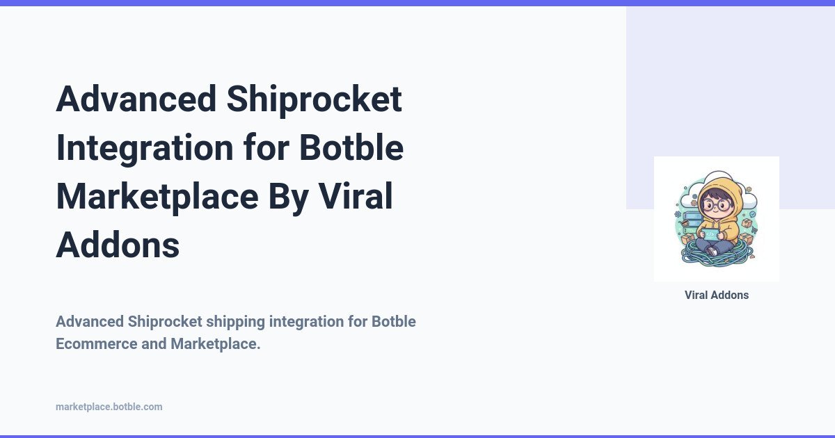 Advanced Shiprocket Integration for Botble Marketplace