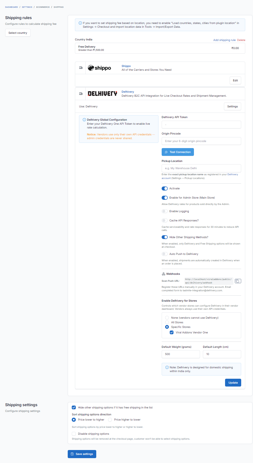 Delhivery Integration for Botble Ecommerce